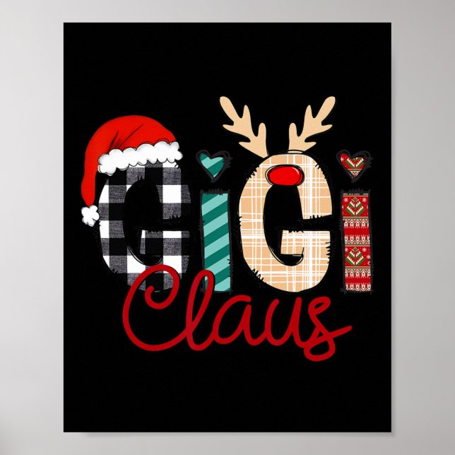 Gigi Claus Reindeer Christmas Poster (Vorne)