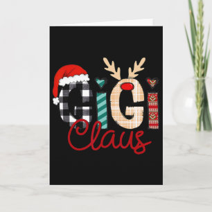 Gigi Claus Rentier Weihnachten  Karte