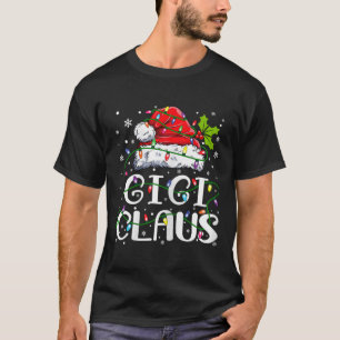 Gigi Claus Weihnachts-Weihnachtsmannmütze Matching T-Shirt