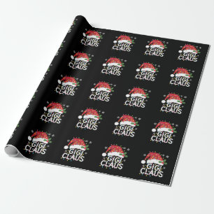 Gigi Claus Weihnachtslicht Pajama Familie Matching Geschenkpapier