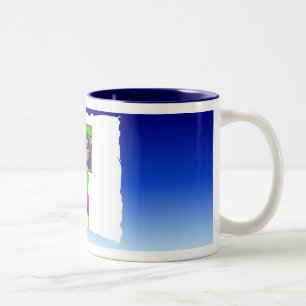 Gigi, das Blau kocht Zweifarbige Tasse