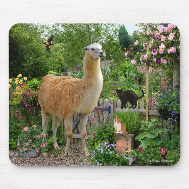 "Gigi das Lama" Mousepad (Vorne)