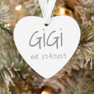 Gigi-Datum Akronylic Ornament