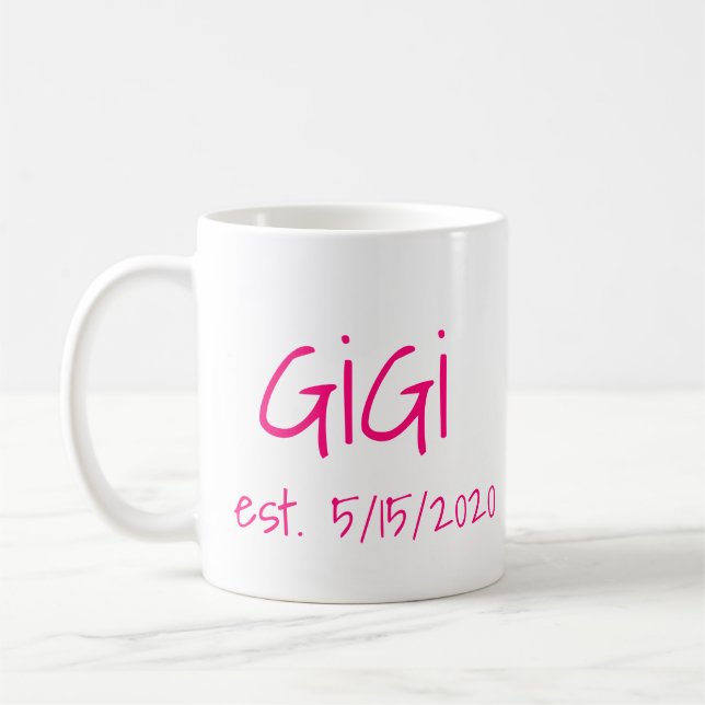 Gigi-Datum Kaffeetasse (Links)