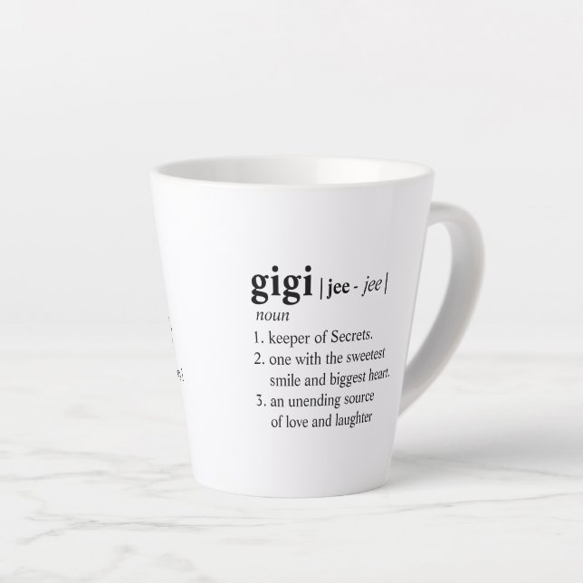 Gigi Definition Latte Tasse (Rechte Ecke)