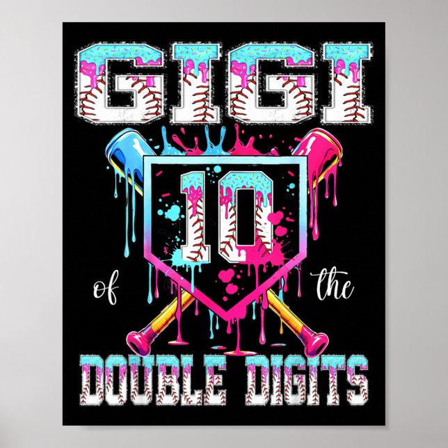 Gigi der zweistelligen 10. Geburtstagsjunge Poster (Vorne)