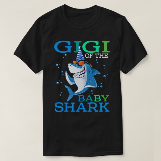 GIGI des Babyhais Geburtstag Bruderhai Shir T-Shirt (Design vorne)