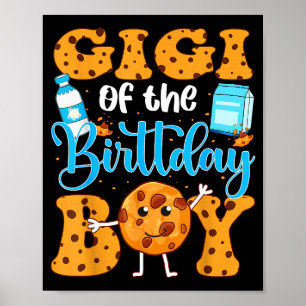 Gigi des Geburtstagsjungen Milch und Kekse 1. Gebu Poster