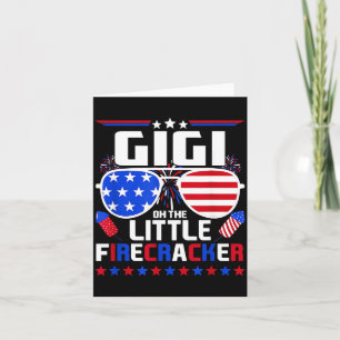 Gigi des kleinen Feuerwerkers zum vierten Juli Karte