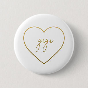 Gigi Elegante Golden Gradient Herzstück Button