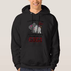 Gigi Elephant Baby Elephant Oma Pregnancy Anno Hoodie