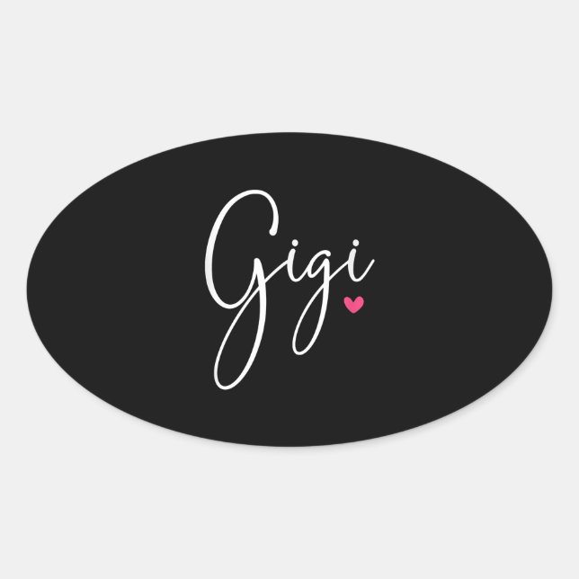 Gigi Geschenk Frauen Großmutter Weihnachtsgeschenk Ovaler Aufkleber (Vorderseite)