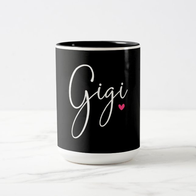 Gigi Geschenk Frauen Großmutter Weihnachtsgeschenk Zweifarbige Tasse (Mittel)