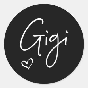 Gigi Grandma Mother's Day Grandeltern Day Runder Aufkleber