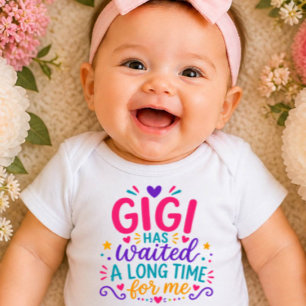 Gigi Has Waited Bunter Baby-Bodyanzug Baby Strampler