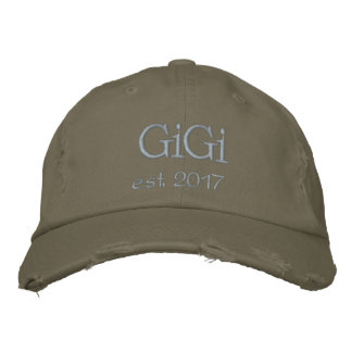 GiGI Hat - Tan Stitching Bestickte Baseballkappe