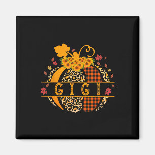 Gigi Leopard Print Pumpkin für Oma Gigi Women Magnet