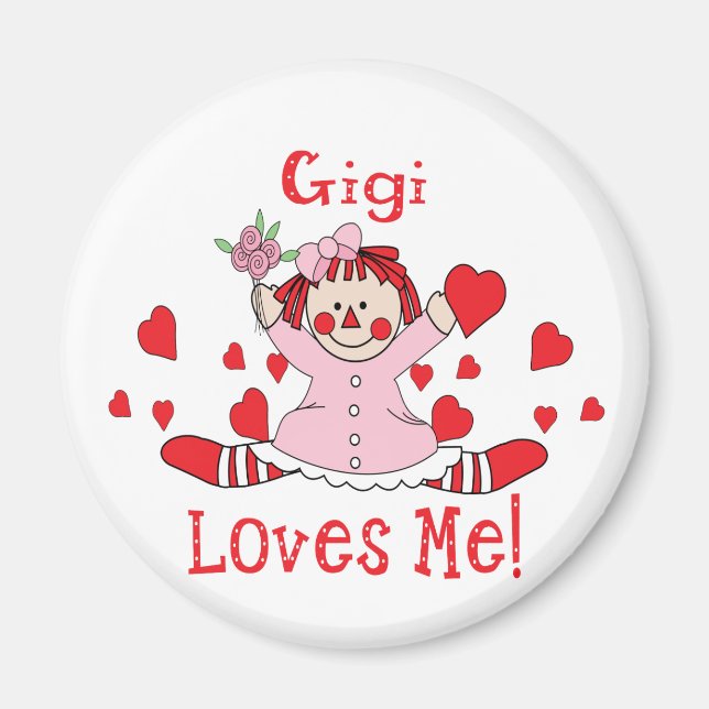 Gigi Liebe Rag Doll Magnet (Vorne)