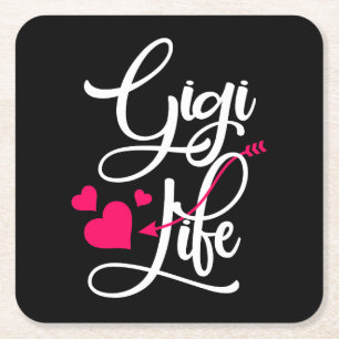Gigi Life Geschenke Mütter Tag Geburtstag Oma Rechteckiger Pappuntersetzer