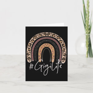 Gigi Life Oma Cheetah Leopard Frauen Weihnachten Karte