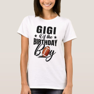 Gigi of the Birthday Boy Football 1st Birthday Par T-Shirt