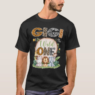 Gigi of the Wild One 1. Geburtstag Safari Tiere L T-Shirt
