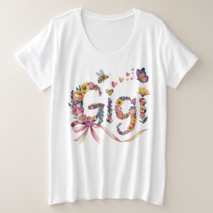Gigi Oma T-Shirt – Blumiges Namen Shirt mit Schlei
