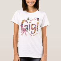 Gigi Oma T - Shirt - T-Shirt für Blumenbezeichnung
