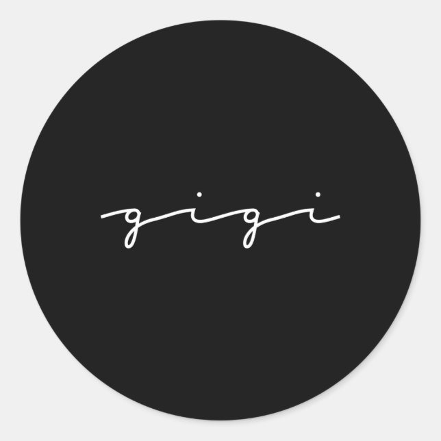 Gigi Oma zum Muttertag der Großeltern Runder Aufkleber (Vorderseite)