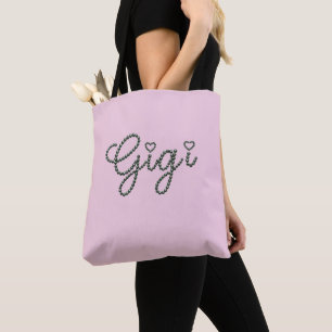 Gigi Pearl Schrift Glam Großmutter-Tasche