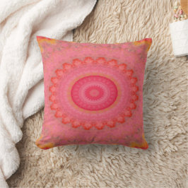 Gigi Pink, Orange und Gelb-Mandala-Kissen Kissen