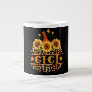 GiGi Pumpkin Leopard Print Sunflower Buffalo Karie Jumbo-Tasse
