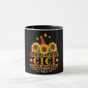 GiGi Pumpkin Leopard Print Sunflower Buffalo Karie Tasse