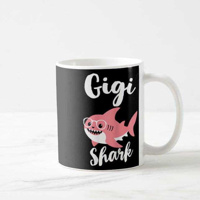 Gigi Shark Mother's Day Oma Funny Kaffeetasse (Rechts)