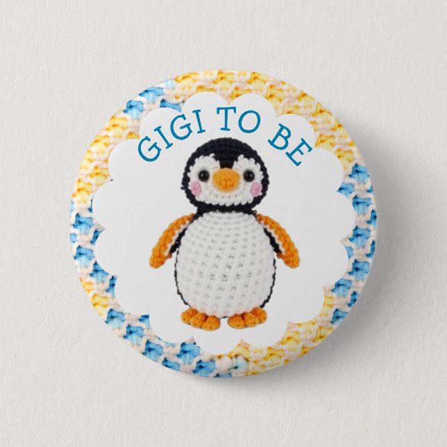 Gigi to Be | Boy's Baby Shower Button (Vorderseite)