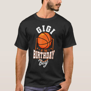 Gigi vom Geburtstag Boy Basketball Thema Bday Par T-Shirt