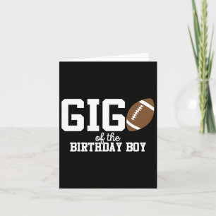 Gigi vom Geburtstag Boy Football Lover First Birt Karte