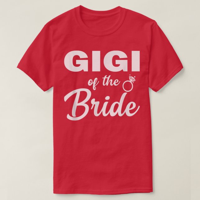 Gigi von der Bride Coordinating Wedding Party T-Shirt (Design vorne)