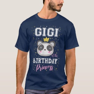 Gigi von der Geburt Prinzessin Niedlich Panda Bear T-Shirt