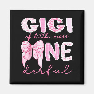 Gigi von Little Miss Onederful erstes Geburtstagsk Magnet