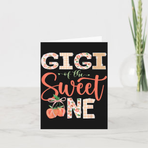 Gigi von The Sweet One Peach 1. Geburtstagsmädchen Karte