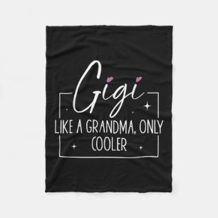 Gigi wie ein Oma nur Cooler Herzmütter Tag Fleecedecke