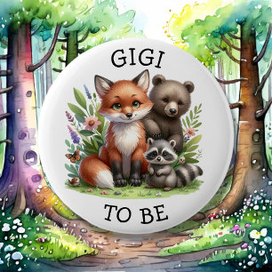 Gigi   Woodland Creatures Babydusche Button