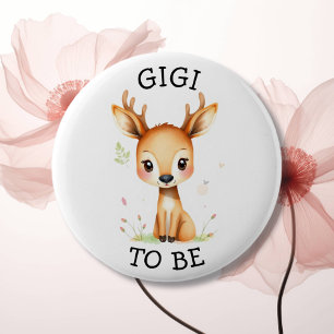 GiGi   Woodland Themed Baby Dusche Button