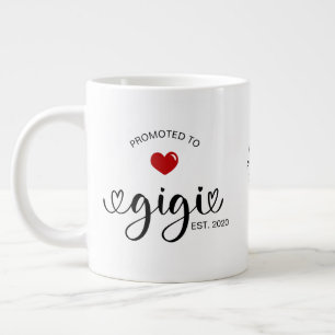 Gigi wurde zur Oma ernannt Geschenk Jumbo-Tasse