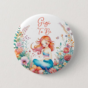 Gigi zu Mermaid Baby Dusche Button