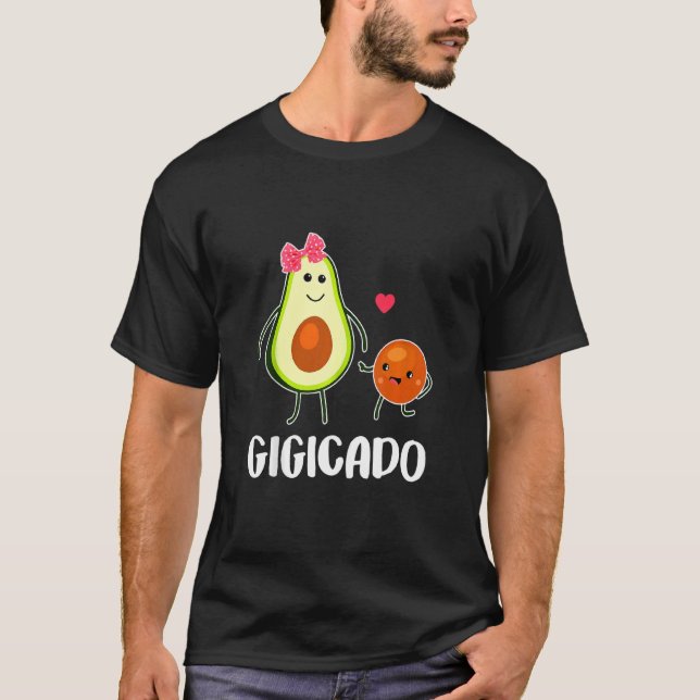 Gigicado Niedlich Avocado Pregnant Oma Women T-Shirt (Vorderseite)