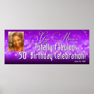 Gigi's Bombshell Bling Sparkle Banner 40,5 x 16,5 Poster