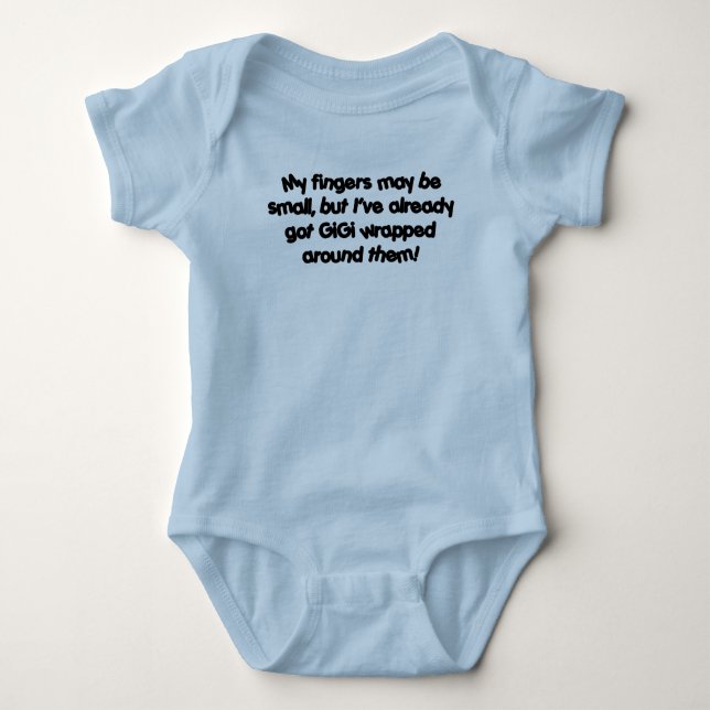 GiGis eingewickelt! Baby Strampler (Vorderseite)