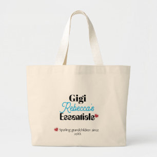 Gigi's Essential Double Sided Print Benutzerdefi Jumbo Stoffbeutel